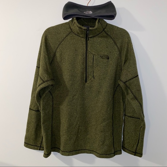 The North Face Other - NORTHFACE QUARTER ZIP SIZE MEDIUM MENS WITH FREE HEAD PIECE .